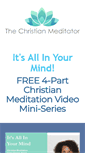 Mobile Screenshot of meditation4christians.com
