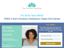 Tablet Screenshot of meditation4christians.com